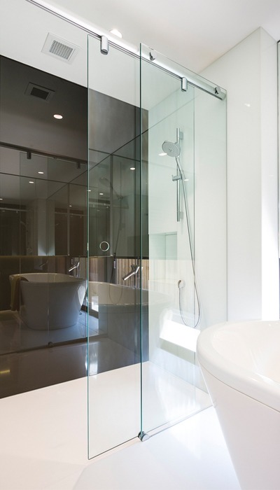 Inline Sliding Frameless Shower Screen