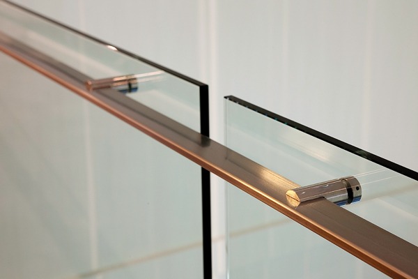 frameless glass balustrade - handrail