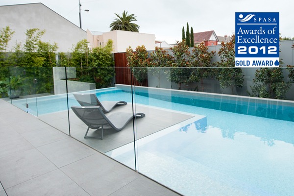 preformed concrete pool fence frameless impressions