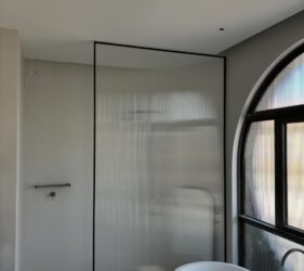 manhattan style reeded shower screens - Frameless Impressions